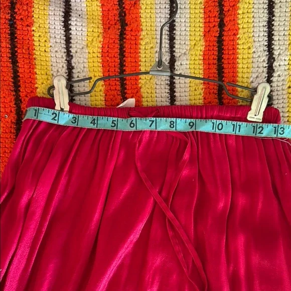 Shimmery Red Maxi Skirt - Picture 3 of 5